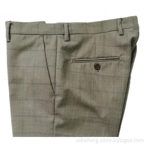 T/R Men's Check Trousers